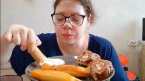 Мукбанг Блинчики с мясом, Рулет вишневый/Быть ли нам с мужем вместе/Досуг современных детей