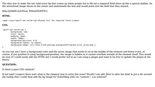 Wordpress: Background color and background image below element in Contact Form 7 - error tip смотреть онлайн
