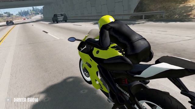 BeamNG Drive Motorcycle Crashes #3 | Motorbike смотреть онлайн