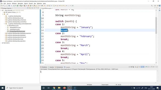 Java Tutorial For Beginners | Java Switch/Break Statement With Example | Java Training | SimpliCode смотреть онлайн
