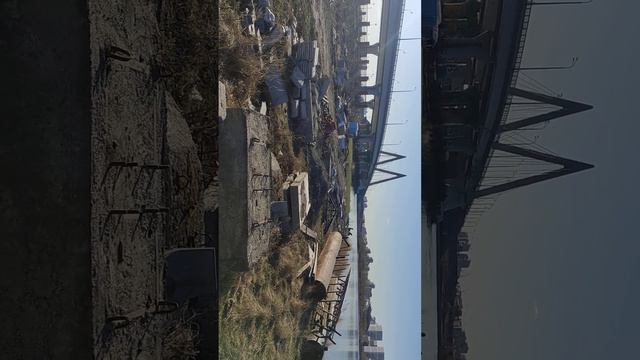 Река Казанка, Мост Миллениум, город Казань. смотреть онлайн