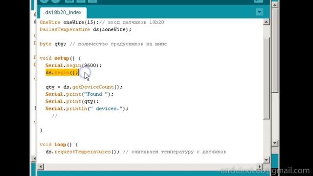 Подключение нескольких термодатчиков DS18B20 к Arduino смотреть онлайн
