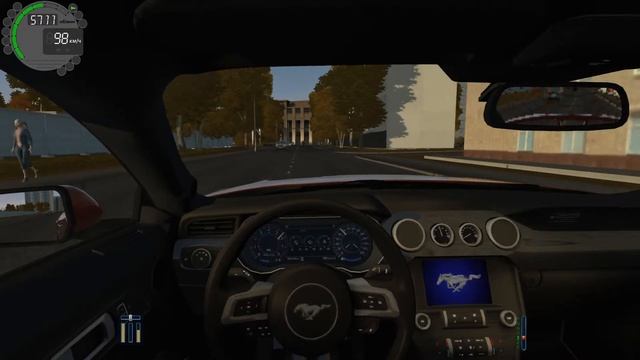 Ford Mustang GT 2018 для City Car Driving 1.5.9 смотреть онлайн