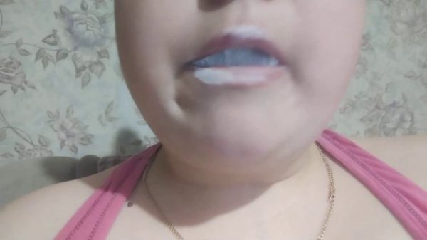 Сухой мел 😍🤤 с глотанием 🤤