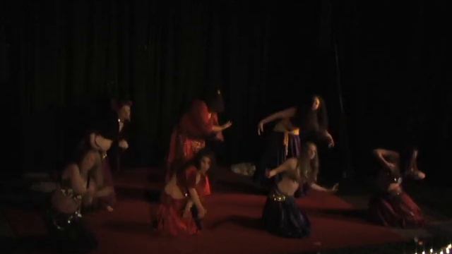 Maggie Rose's intermediate students at 1001 Nights bellydance show смотреть онлайн