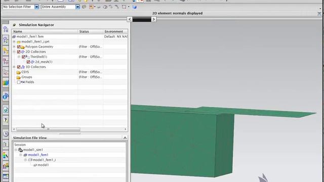 How to create a 2D mesh and 3D mesh contact NX Siemens смотреть онлайн
