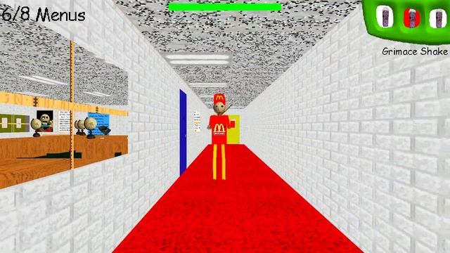 Baldi's McDonald's job. In working and stuff. - Baldi's Basics Mod. смотреть онлайн