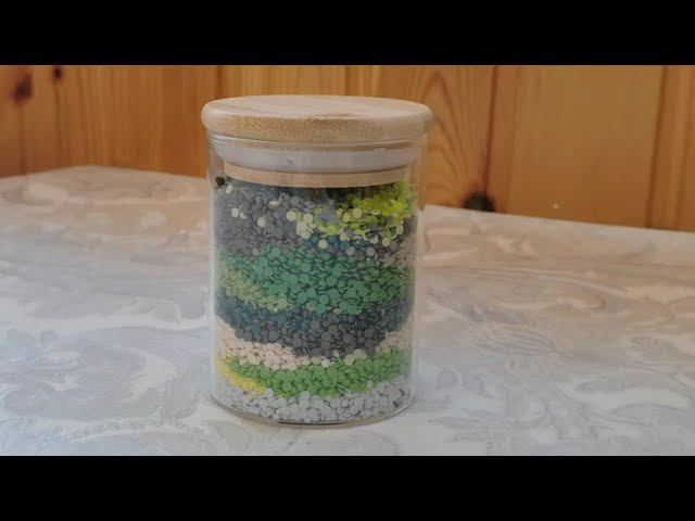 Простой декор из остатков алмазной мозаики ❤️❤️❤️❤️