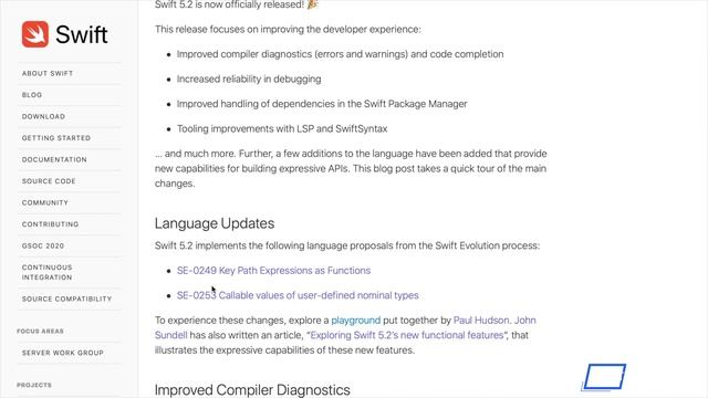 Новинки Swift 5.2 смотреть онлайн