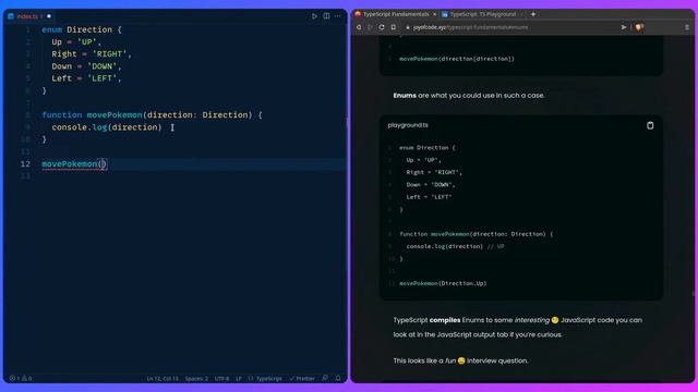 TypeScript Fundamentals - #15 Enums and Tuples смотреть онлайн