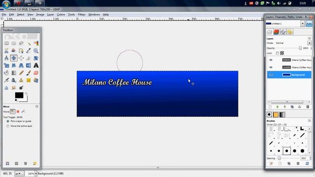Creating A Banner In Gimp смотреть онлайн