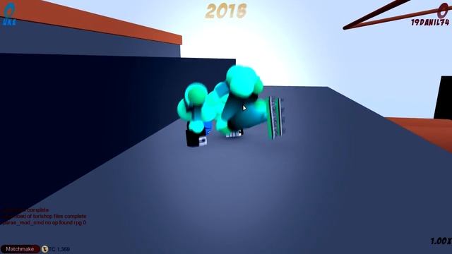 Обучение паркуру в игре Toribash