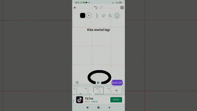 tutorial membuat animasi di aplikasi (Stickman : menggambar dan mewarnai, animasi lukisan) :D смотреть онлайн