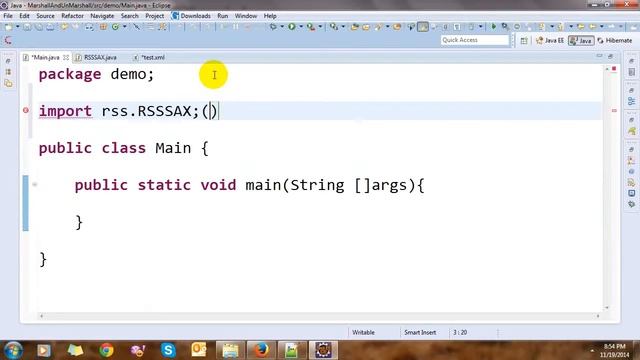 Read RSS with Java SAX смотреть онлайн