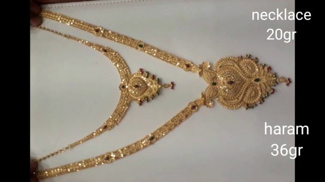 latest gold haram and necklace sets collection||with weight|| wedding haram necklace||manisha mani смотреть онлайн