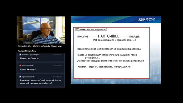 12.07.2018г. Организационно правовой вебинар SKYWAY. Владимир Маслов. смотреть онлайн