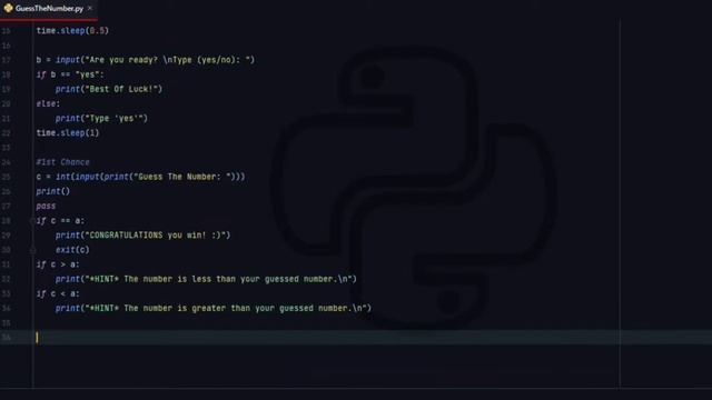 Guess The Number | Python смотреть онлайн