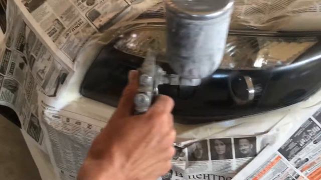 Палировка фар,и нанесение лака смотреть онлайн
