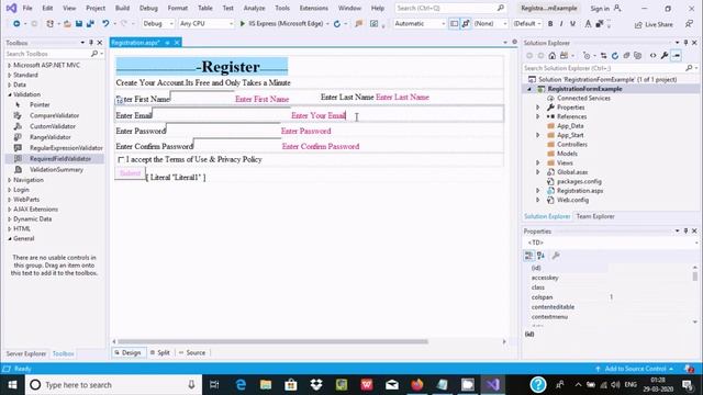 Create Registration Form in ASP.NET with MySQL смотреть онлайн