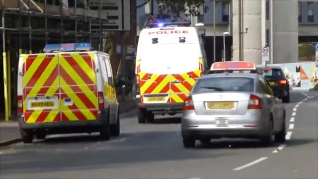 Hampshire Police Force Support Unit Mercedes Sprinter Public Order Van - On Emergency Call смотреть онлайн
