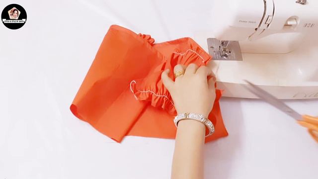 Beautiful Puff Sleeve Baby Top With Shirred Skirt Cutting and Stitching/Baby Dress Design смотреть онлайн