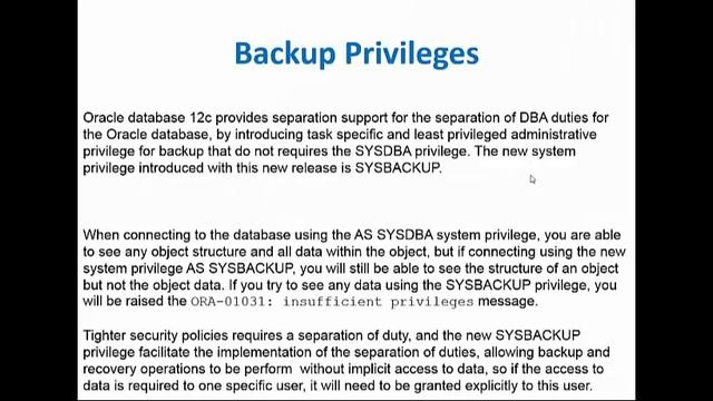 Lo Nuevo en 12c en Recuperacion y Respaldo (Webinario en Espanol) смотреть онлайн