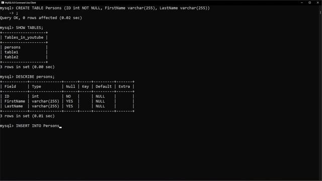 MySQL Tutorial 5 - NOT NULL смотреть онлайн