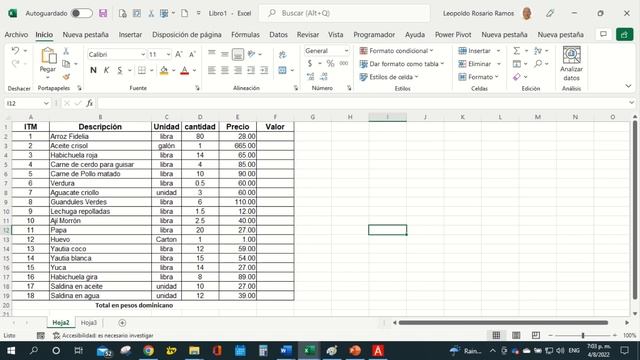 Curso de Excel Básico 2010, Parte 15 Crear una factura en Excel смотреть онлайн