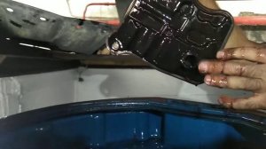 Снятие фильтра в CVT (вариаторе) Toyota Isis