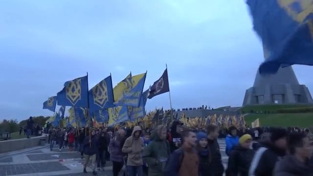 " Азов", "МАРШ НАЦИИ".Киев 14 октября 2016г. смотреть онлайн