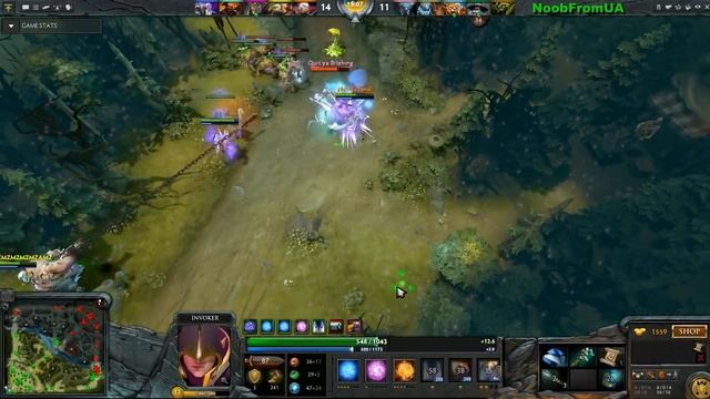 Dota 2 NaVi Dendi Invoker Pro gameplay смотреть онлайн