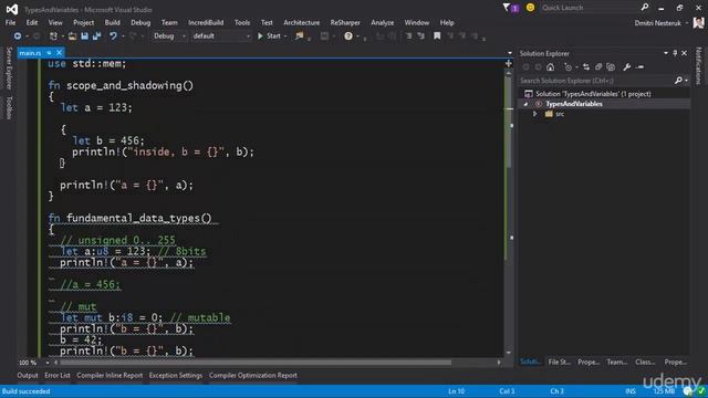 The Rust Programming Language - Scope and Shadowing - Video 08 смотреть онлайн