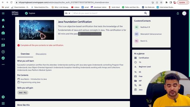 Infosys Launched Free Certification Java Course For Beginners ? Java Complete Course смотреть онлайн
