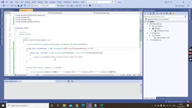 How to Read CSV file in .NET Core Using CSVHelper || Easy Solution смотреть онлайн