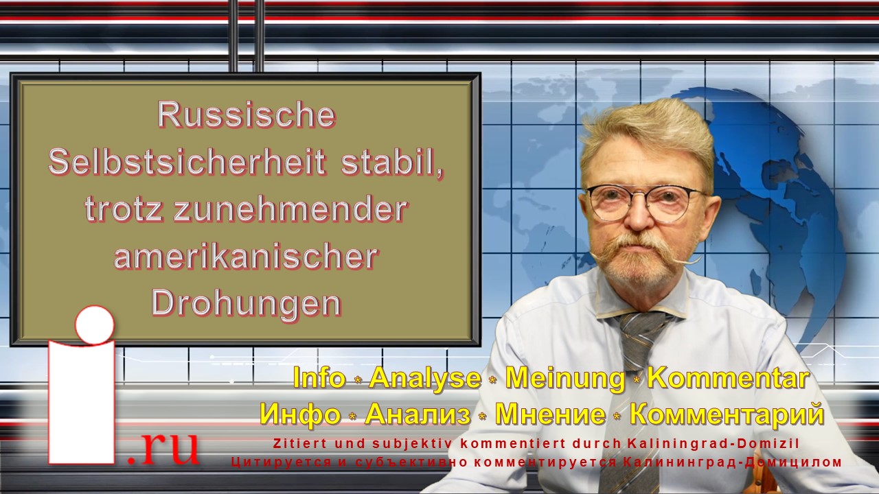 Russische Selbstsicherheit stabil, trotz zunehmender amerikanischer Drohungen смотреть онлайн