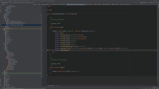 Laravel 8 Projektmanagement Tool | #4 Company Controller, Model, Migration, Routes & Relationship смотреть онлайн