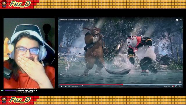 Faz Reacts - ELECTRIC WIND BEAR FIST?! - Kuma Gameplay Reveal - Tekken 8