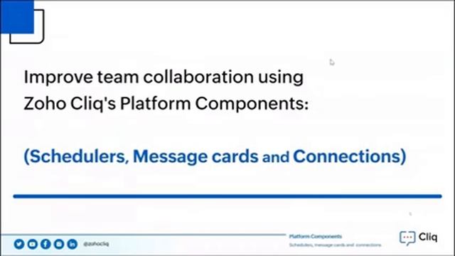 Developer Platform | Effectively manage your team using platform components | Zoho Cliq смотреть онлайн