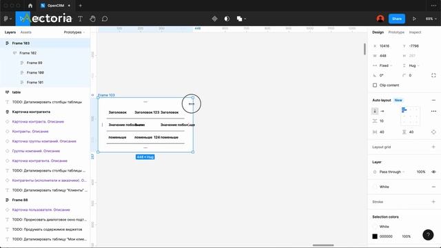 Разработка CRM. 010 Про таблицы в Figma смотреть онлайн