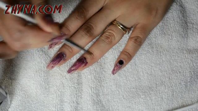 Easy Vampire Bloody Nails Tutorial! ☆ Zhyna смотреть онлайн