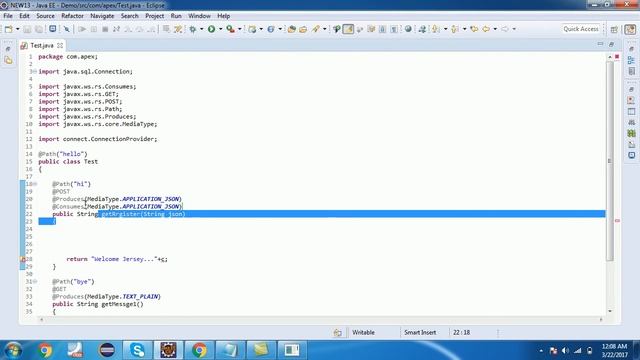 REST Web Services In Hindi #2 - Using Jersey Frame Work смотреть онлайн
