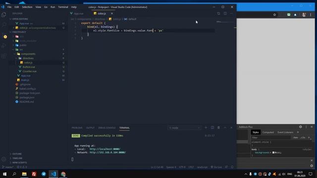 ПАРАМЕТРЫ В ДИРЕКТИВАХ ► Уроки по Vue.js #31 смотреть онлайн
