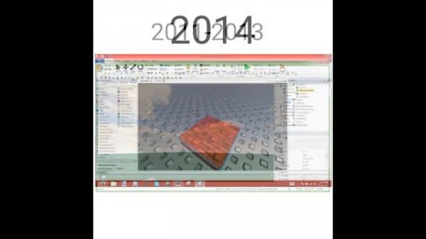 Roblox studio evolution 2004-2019