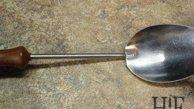 Ремонт советской кухонной ложки из нержавеющей стали. смотреть онлайн