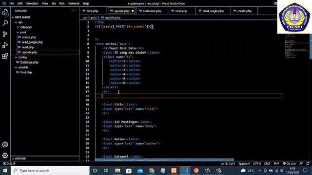 Fitur Update - Praktikum REST Server (API) dengan PHP смотреть онлайн