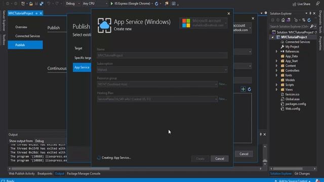 How to Deploy Asp Net MVC Project to Microsoft Azure Cloud | Azure Tutorial смотреть онлайн