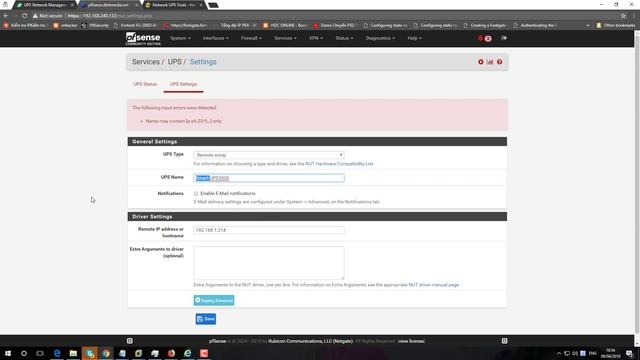 installing Network UPS Tools (NUT) for pfSense, and use APC Network Management Card 2, shutdown смотреть онлайн
