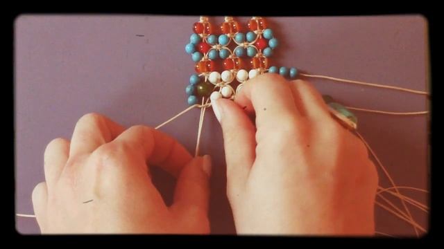 Браслет макраме из бусин [СДЕЛАЙ сам].