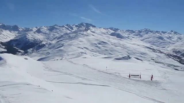 Verdet (2294 m) - Vue panoramique du sommet - hiver (Vanoise, Savoie, Alpes) смотреть онлайн