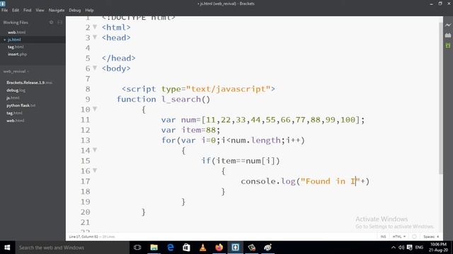 Linear Program Search In JavaScript (Hindi) смотреть онлайн